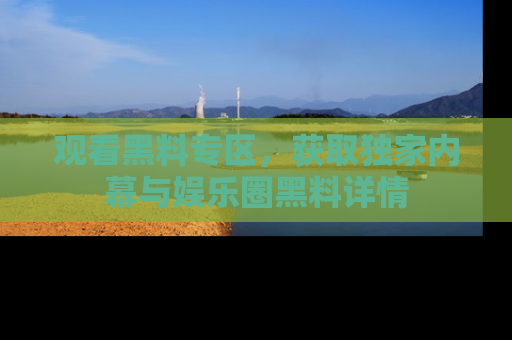 观看黑料专区，获取独家内幕与娱乐圈黑料详情