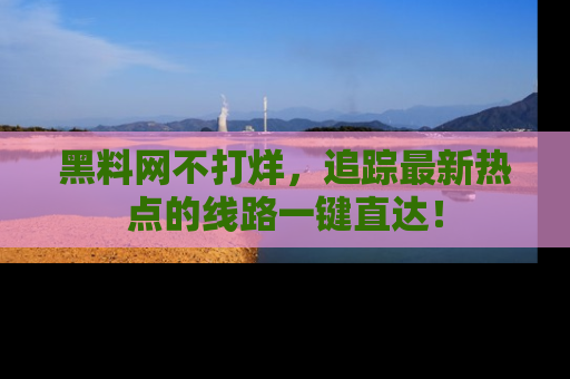 黑料网不打烊，追踪最新热点的线路一键直达！