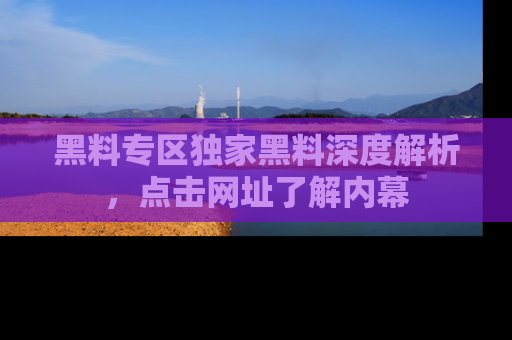 黑料专区独家黑料深度解析，点击网址了解内幕