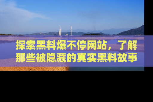 探索黑料爆不停网站,了解那些被隐藏的真实黑料故事