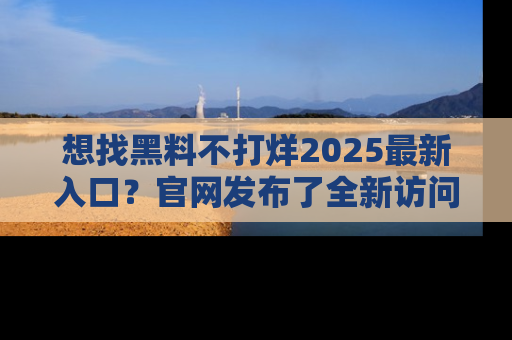 想找黑料不打烊2025最新入口?官网发布了全新访问指南!