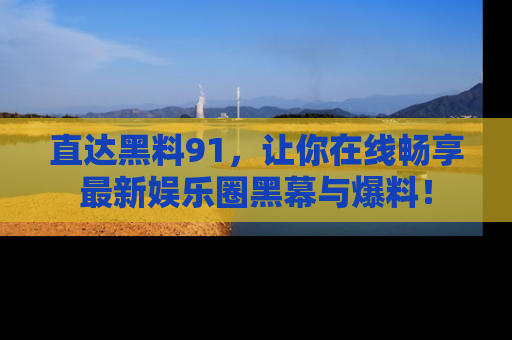 直达黑料91,让你在线畅享最新娱乐圈黑幕与爆料!