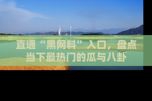 直通“黑网料”入口，盘点当下最热门的瓜与八卦